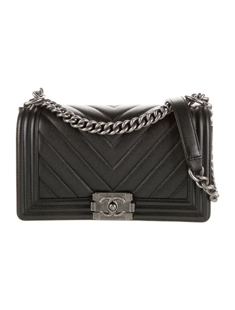 chanel chevron boy bag|chanel boy bag medium ioffer.